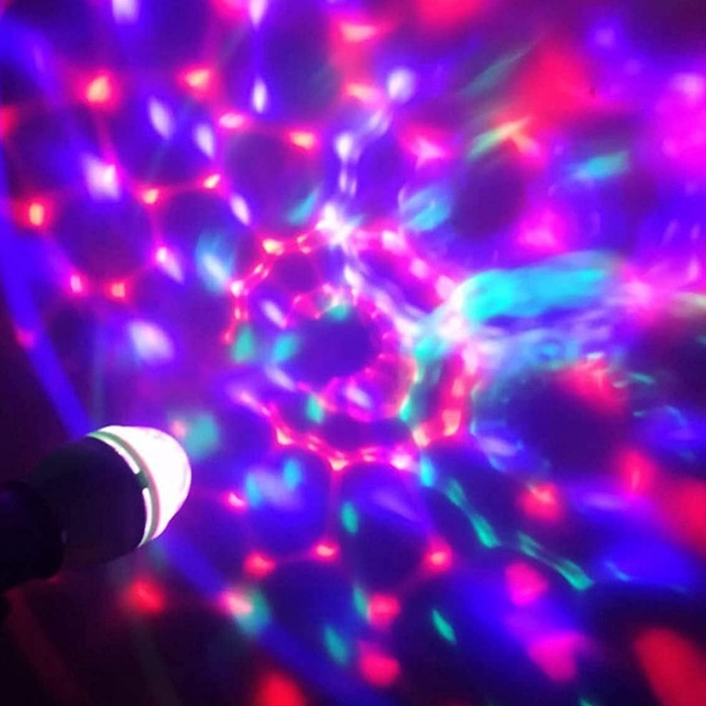 (4) Colorful LED Disco Light Bulbs - Picture 4 of 4